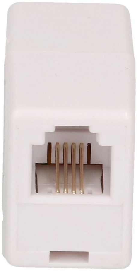 Presa doppio per telefono RJ11 bianco