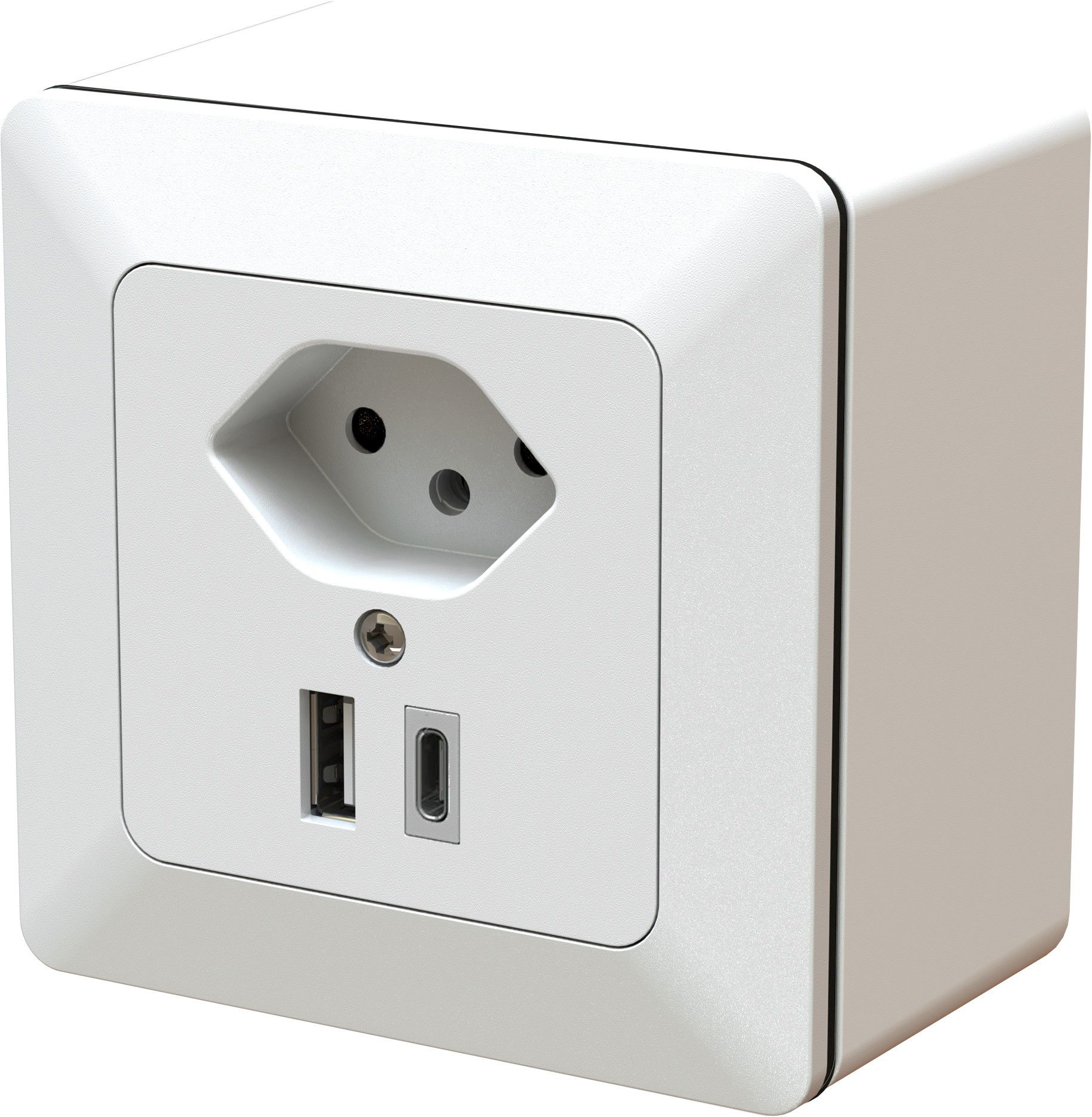 piccola combinazione tipo 13 / USB-A+C 18W AP priamos bianco