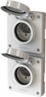 Kombination Typ 23 / Typ 23 Gr.2x1 UP exo IP55 weiss