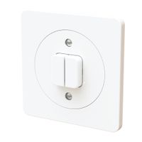 Doppel-Druckschalter Schema 3+3 UP maxONE weiss