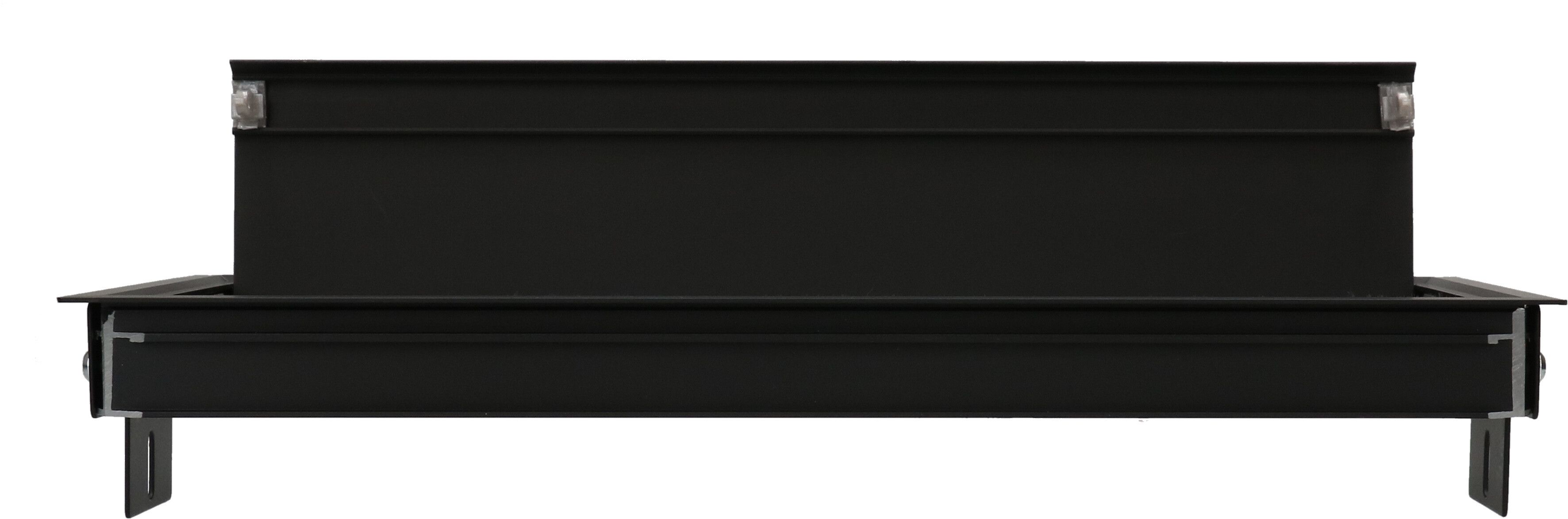 Duo plus Cover Einbaurahmen kurz schwarz inkl. Befestigung