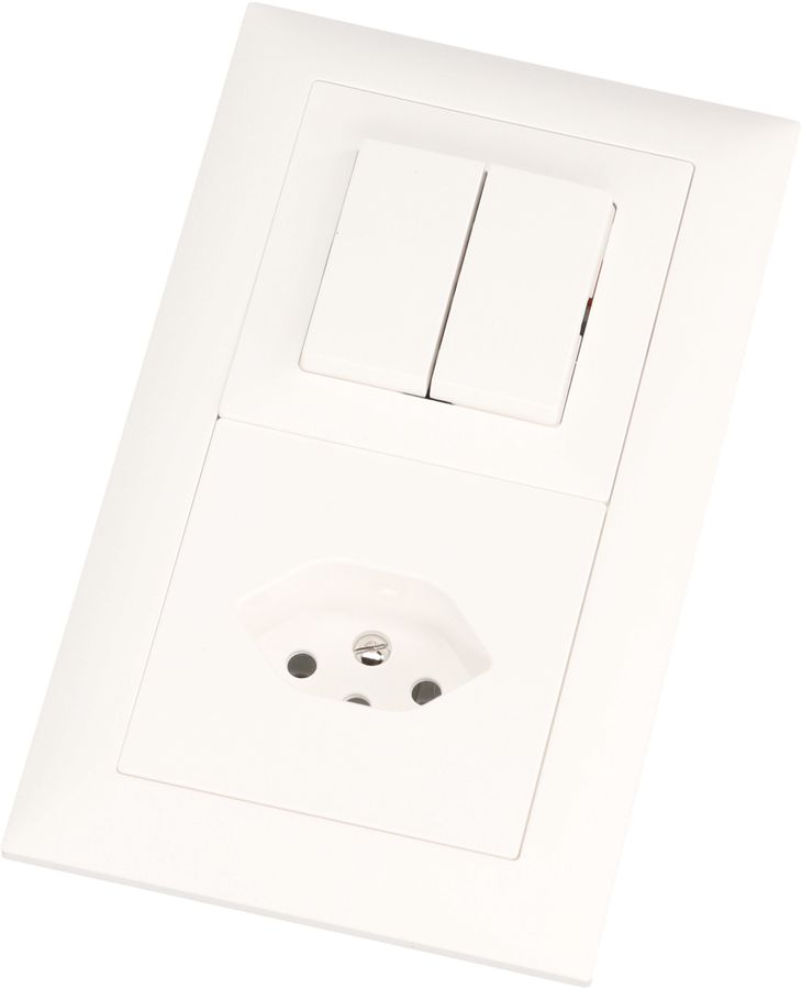 combinaison schéma 3+3 / type 13 ta.2x1 ENC EdizioDue blanc