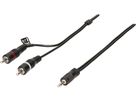 cavo audio adattatore Y HQ stereo spina jack/spina RCA 1.5m