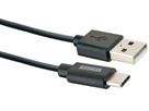 USB cordon de charge adaptateur USB-A vers USB-C 2m noir