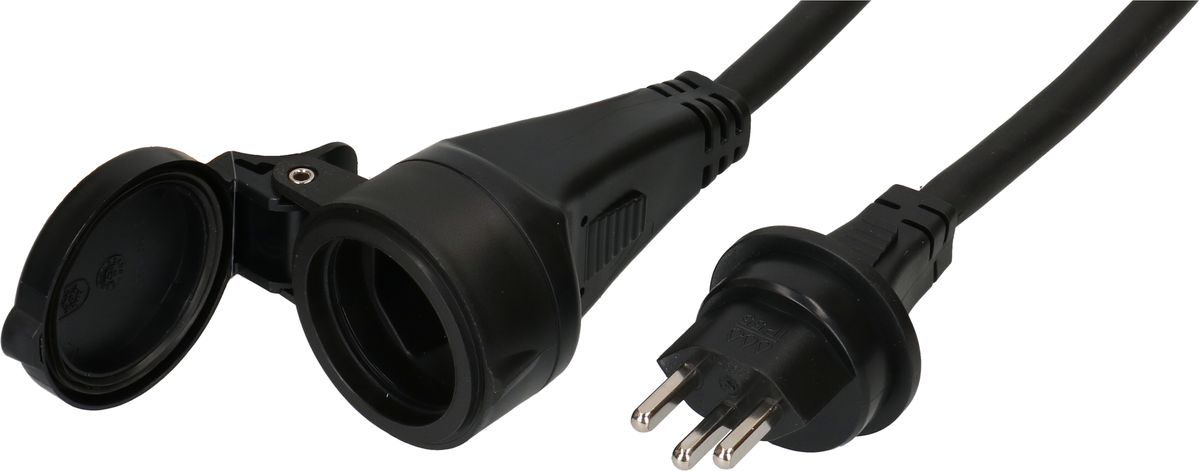 IP55 Verlängerung H07RN-F3G2.5 20m schwarz Typ 23 / Typ 23