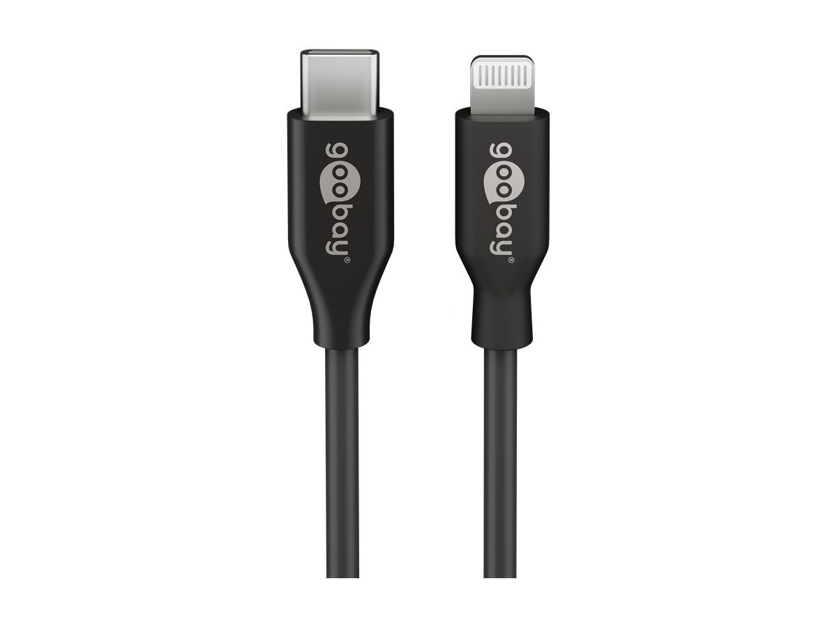 Lightning - USB-C Kabel 2m schwarz - MAX HAURI AG