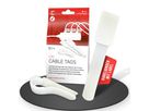 LTC Cable Tags fascette con etichetta bianco / 30 pezzi