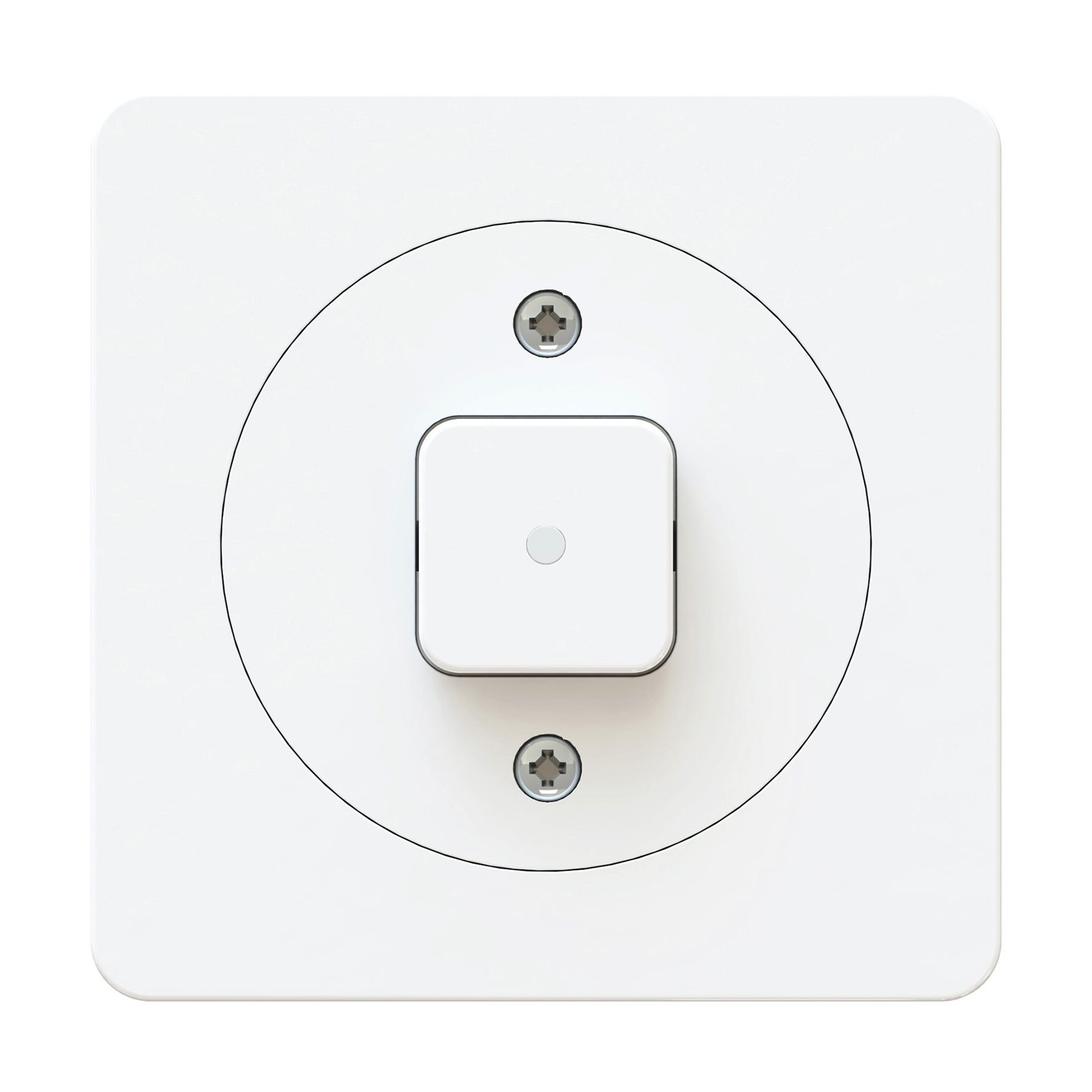 interrupteur à poussoir schéma 3 illuminé ENC maxONE blanc