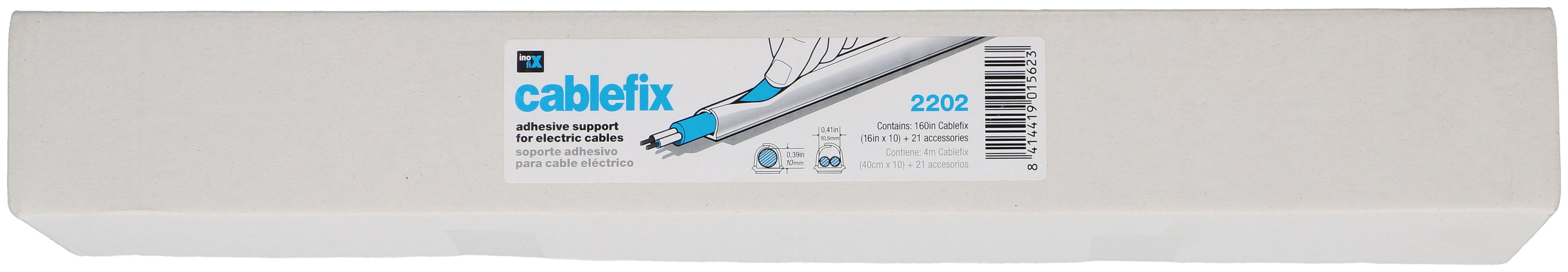 Cablefix set 10mm 10x 40cm + 21 accessori bianco