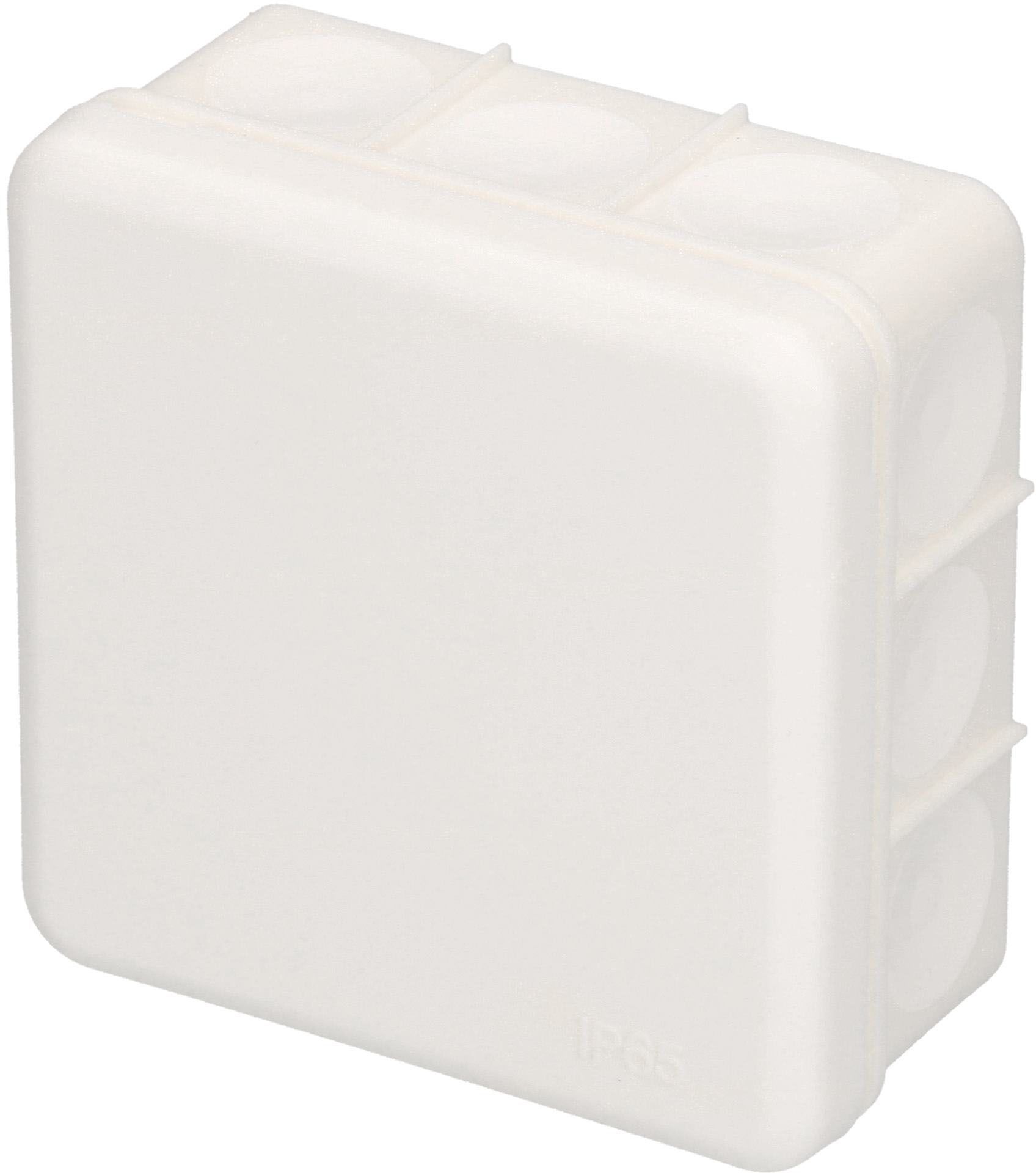 Abzweigdose 85x85x38.5mm AP leer IP65 weiss / 5 Stück