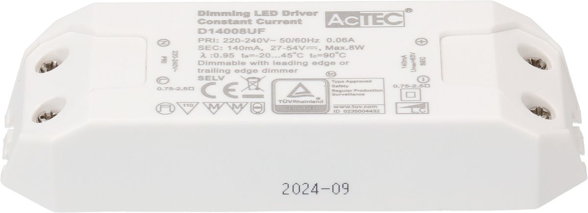 driver constant LED 140mA 8W