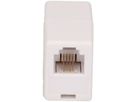 Presa doppio per telefono RJ11 bianco