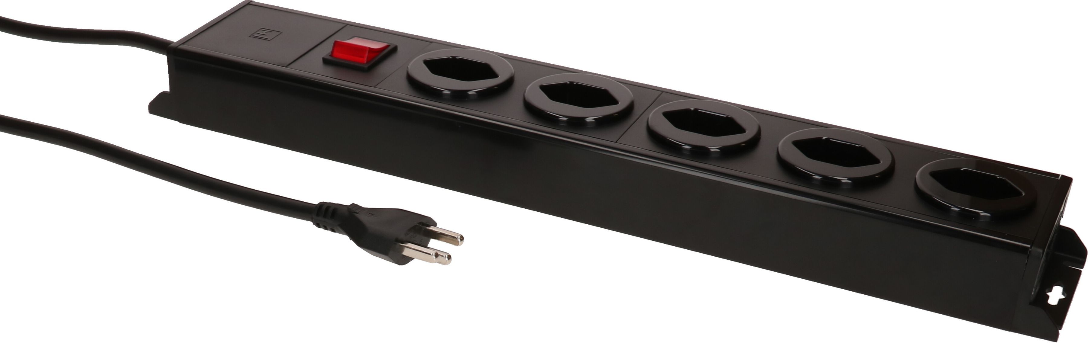 Steckdosenleiste Power Line 5x Typ 23 sw/sw Schalter 1.5m