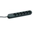 Steckdosenleiste SMART 6x Schuko BS schwarz 1.5m