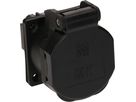 Einbausteckdose 1x Typ 23 L+N+PE Max Hauri IP55 schwarz/schwarz