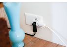 TD-Netzkabel H05VV-F3G1.0 5m weiss clip-clap Typ 12
