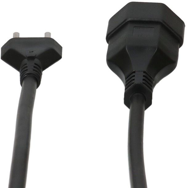 TD-Verlängerung H05VV-F3G1.5 3m schwarz Typ 23 / Typ 23