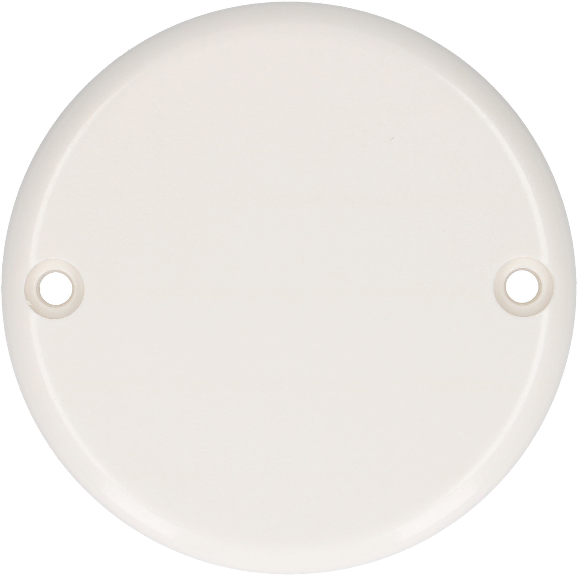 rosette de plafond rond 2 trous de fixation blanc TH