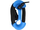 Kabelhantel blau mit ergonomischem Griff