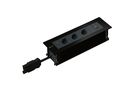 INTRO2.0 bloc multiprise noir 3x type 13 1x USB-A/C