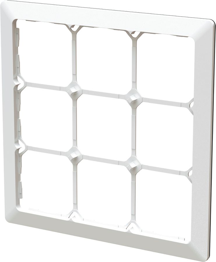 cadre de recouvrement ta.3x3 ENC +profil décoratif priamos blanc