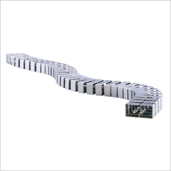 Kabelschlange Cube MX silber, 39 Kettenglieder