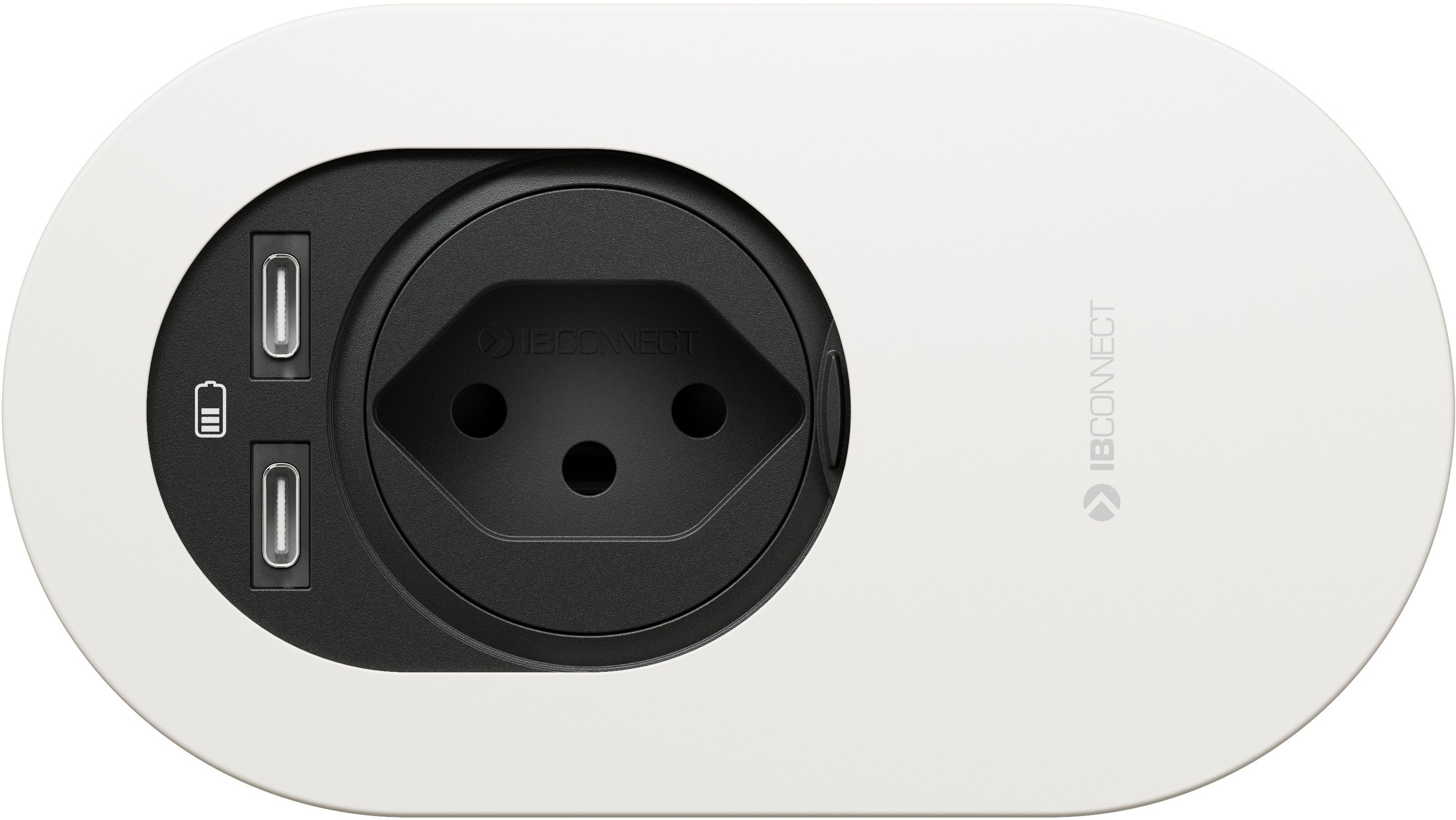 ORBIT Steckdoseneinheit weiss 1x Typ 13 2x USB-C