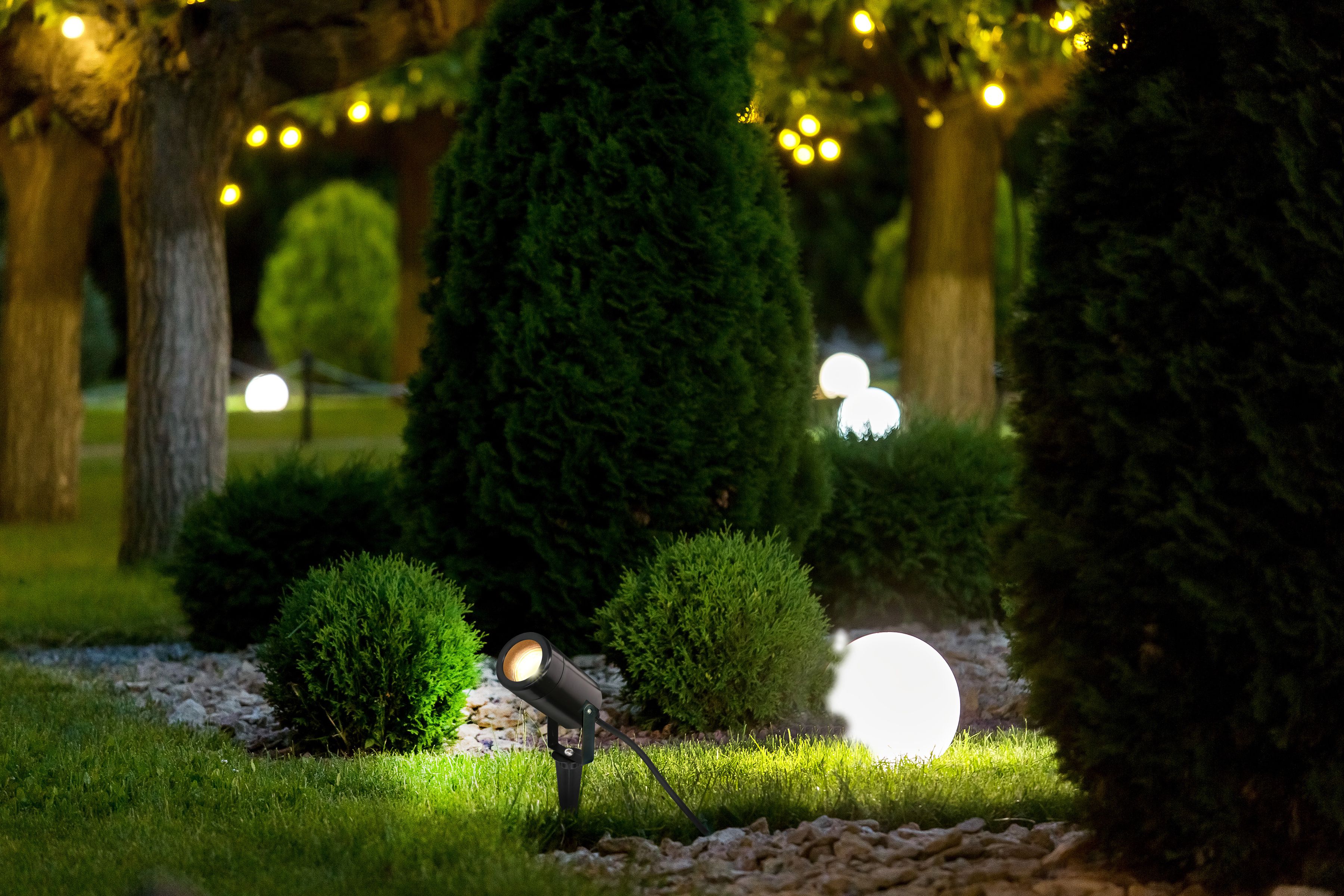 Gartenspot Neptuno/ Kunststoff sw / GU10 Fassung / Typ 11 IP55