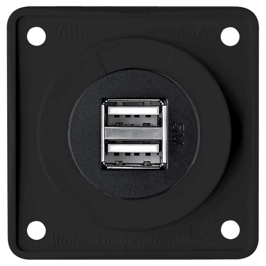 USB Ladesteckdose 2x USB-A 12V Integro anthrazit