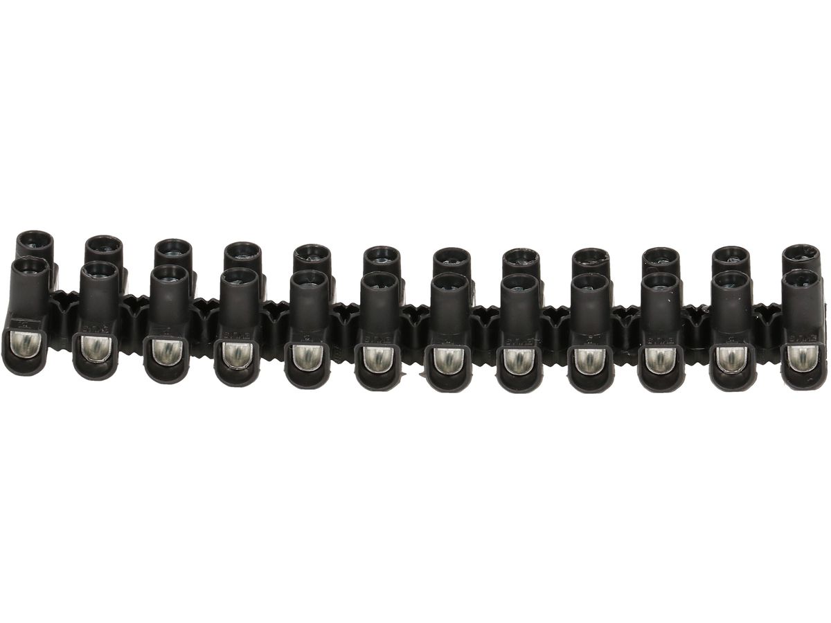 Klemmleiste EKL 1 S, 1.5-6mm2 12-polig schwarz