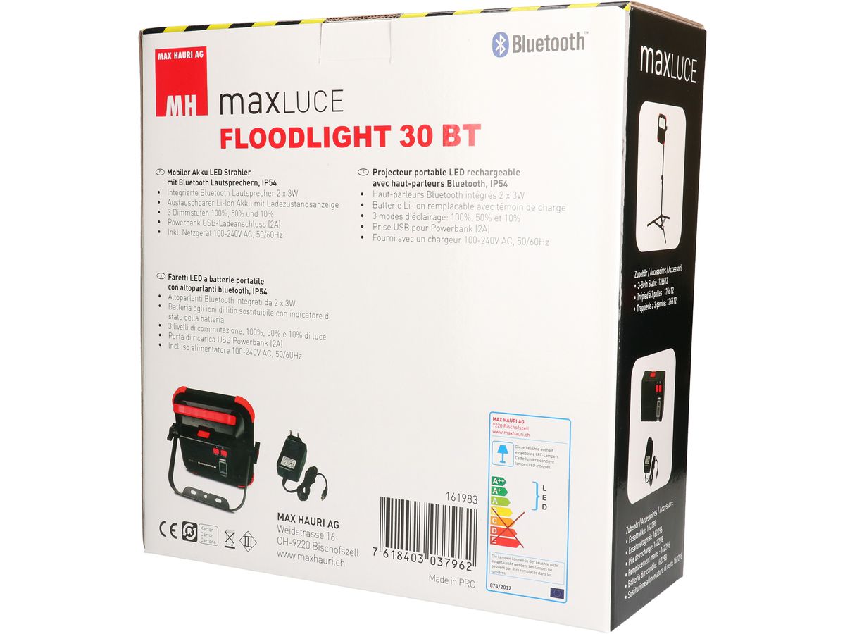 luce di lavoro LED a batteria 30W "FLOODLIGHT 30 BT"