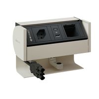 PRISMA Steckdoseneinheit weiss 1x Typ 13 1x USB-A/C 1x leer