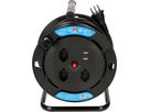 Cable reel with 3x sockets type 13 / 2x USB 20m