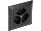 Steckdose 3x Typ 13 Gr.1x1 UP EdizioDue schwarz