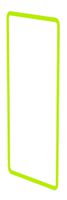 profilo decorativo dim.3x1 priamos giallo/verde fluorescente