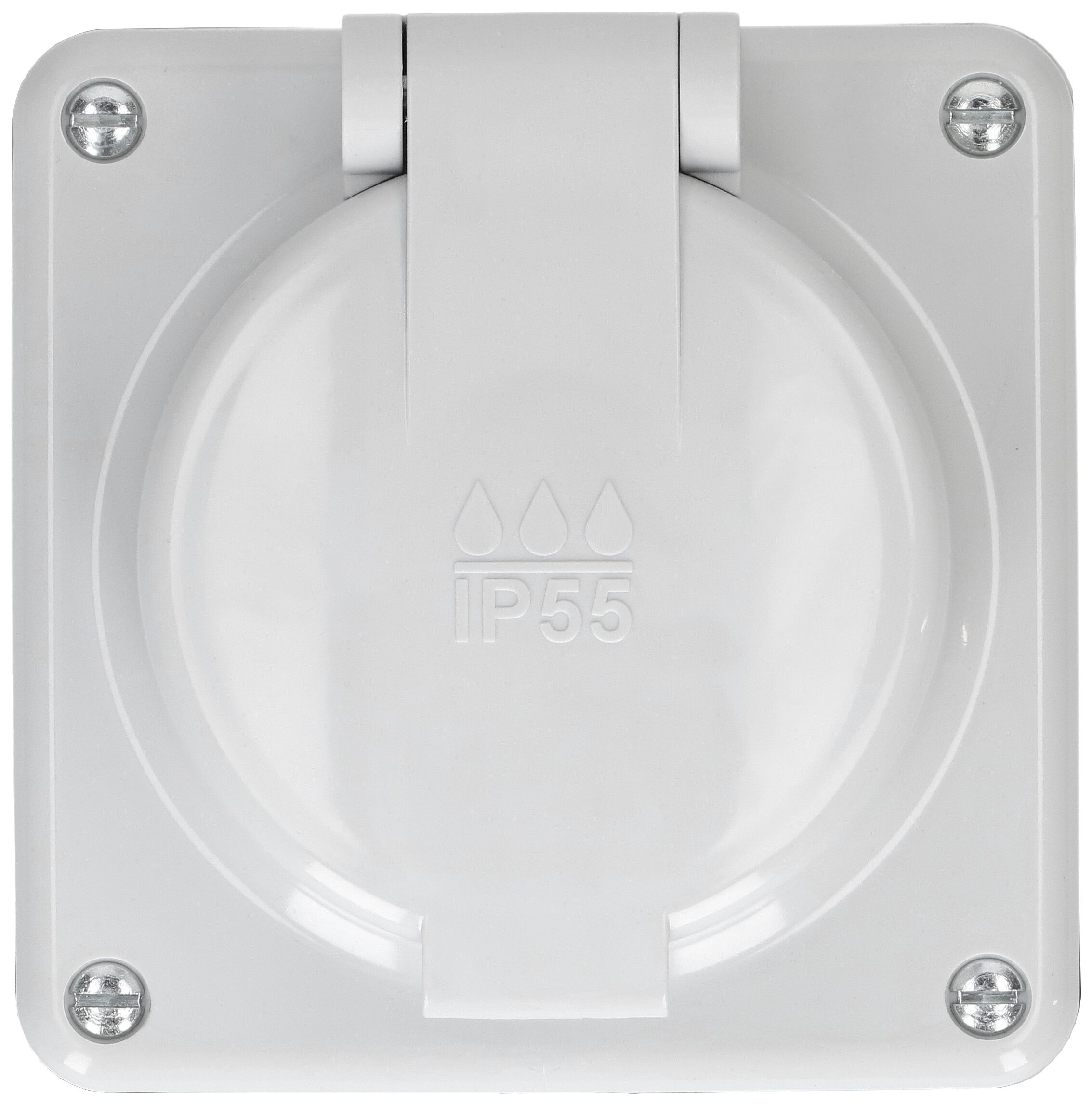prise 1x type 13 ta.1x1 AP Mica Nass IP55 gris
