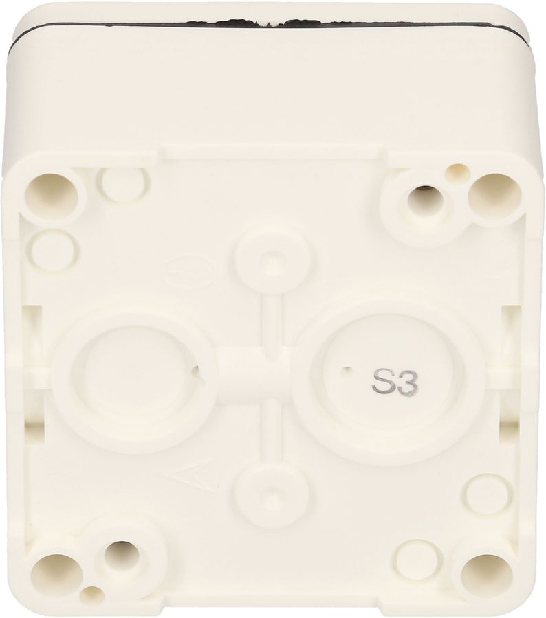 Drucktaster A/R AP Mica Nass IP54 weiss