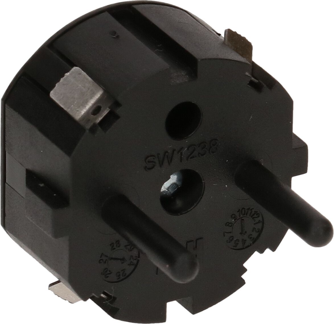 Blindstecker Schuko für Power Stations schwarz