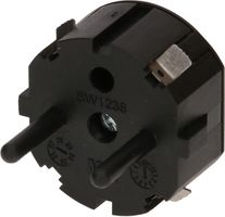 fiche aveugle Schuko pour Powerbanks noir