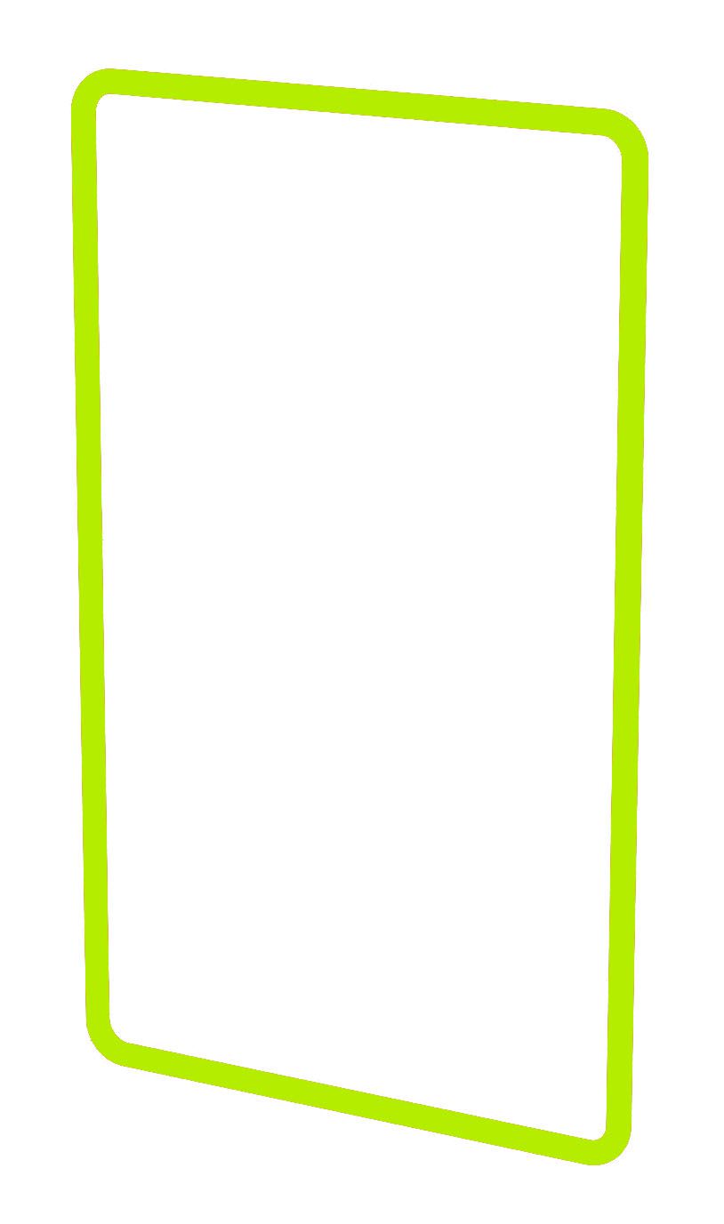 Designprofil Gr.2x1 priamos gelb/grün fluoreszierend, 2 Stück