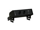 SUPRA Steckdoseneinheit schwarz 2x Typ 13 1x USB-A/C