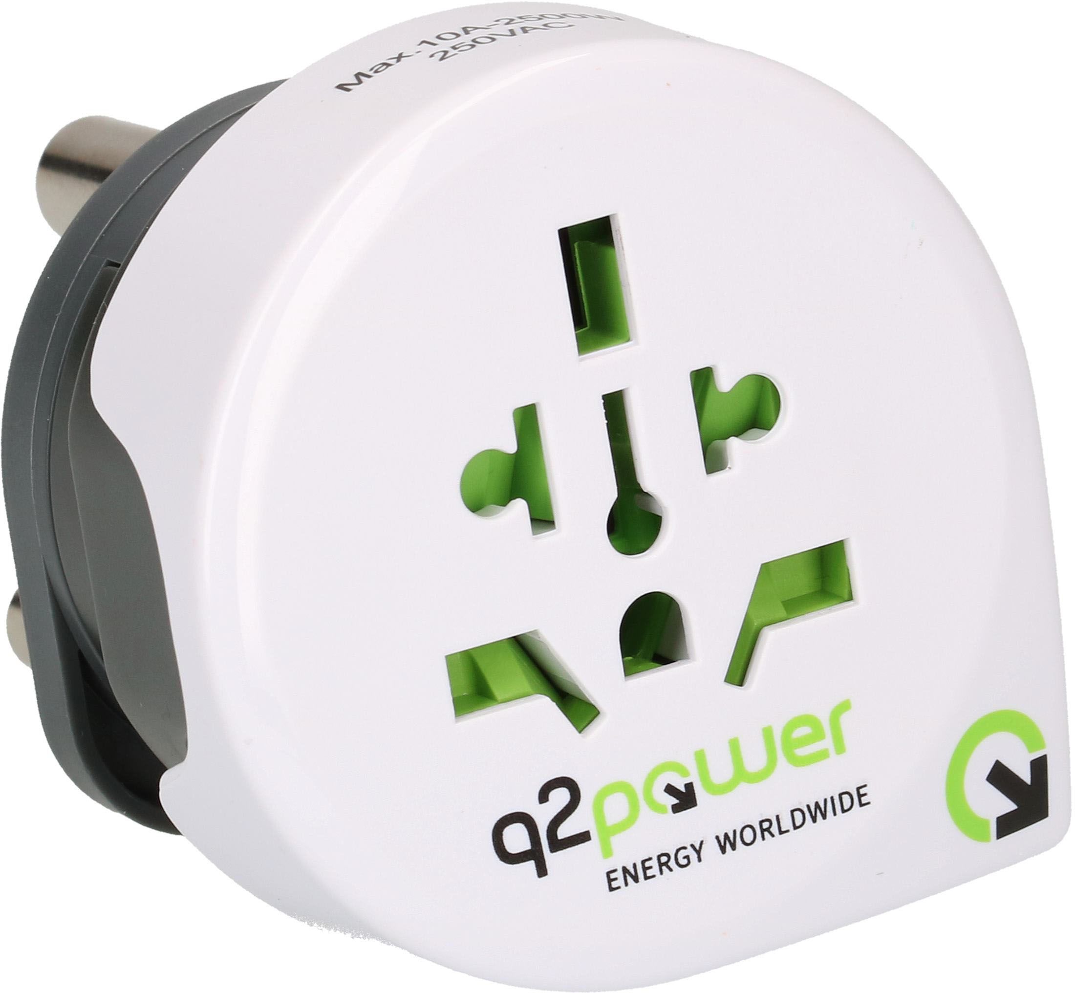 Adaptateur monde Q2 Power Afrique du Sud - USB