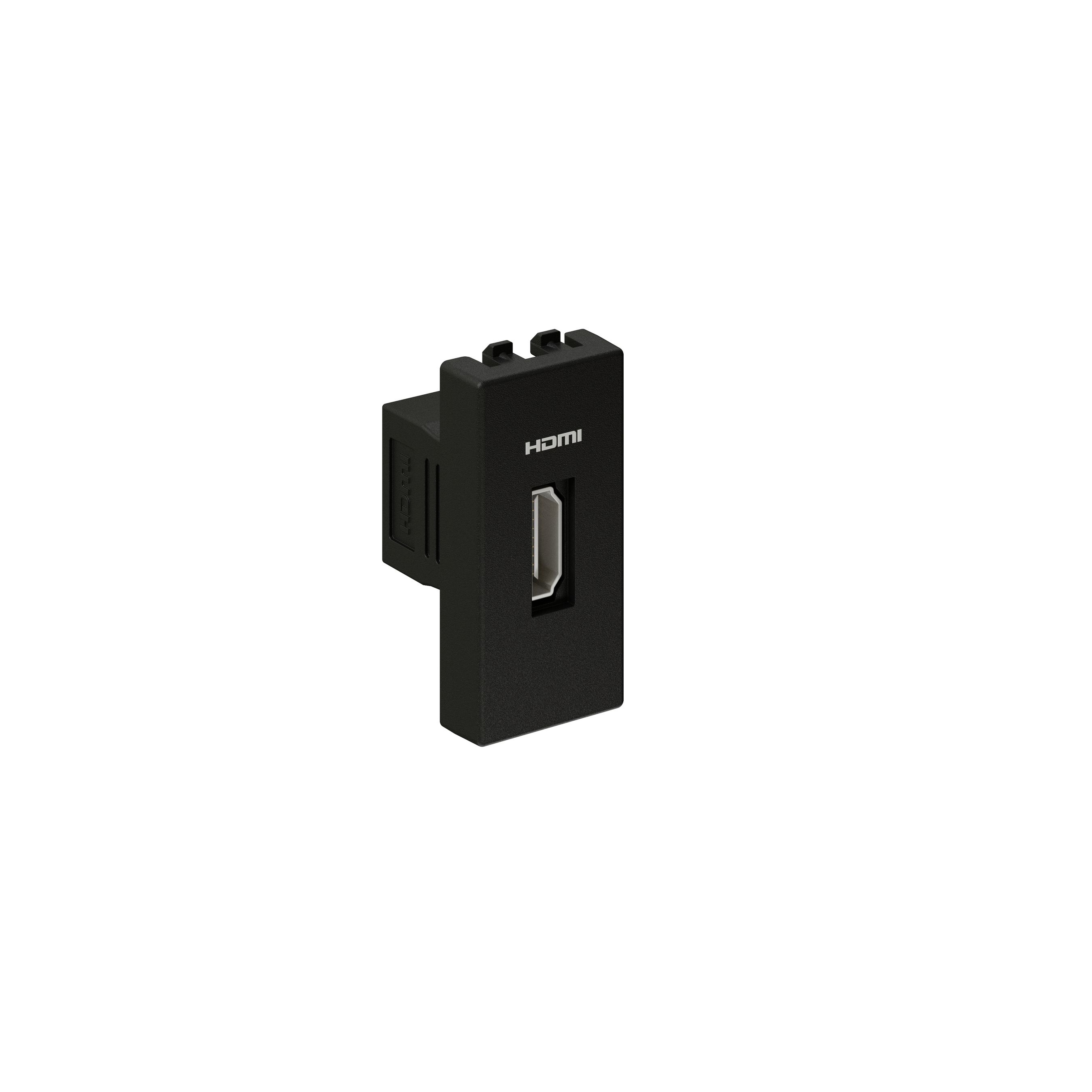 Multimedia-Zubehör 45x22.5 anthrazit 1x HDMI 2.0