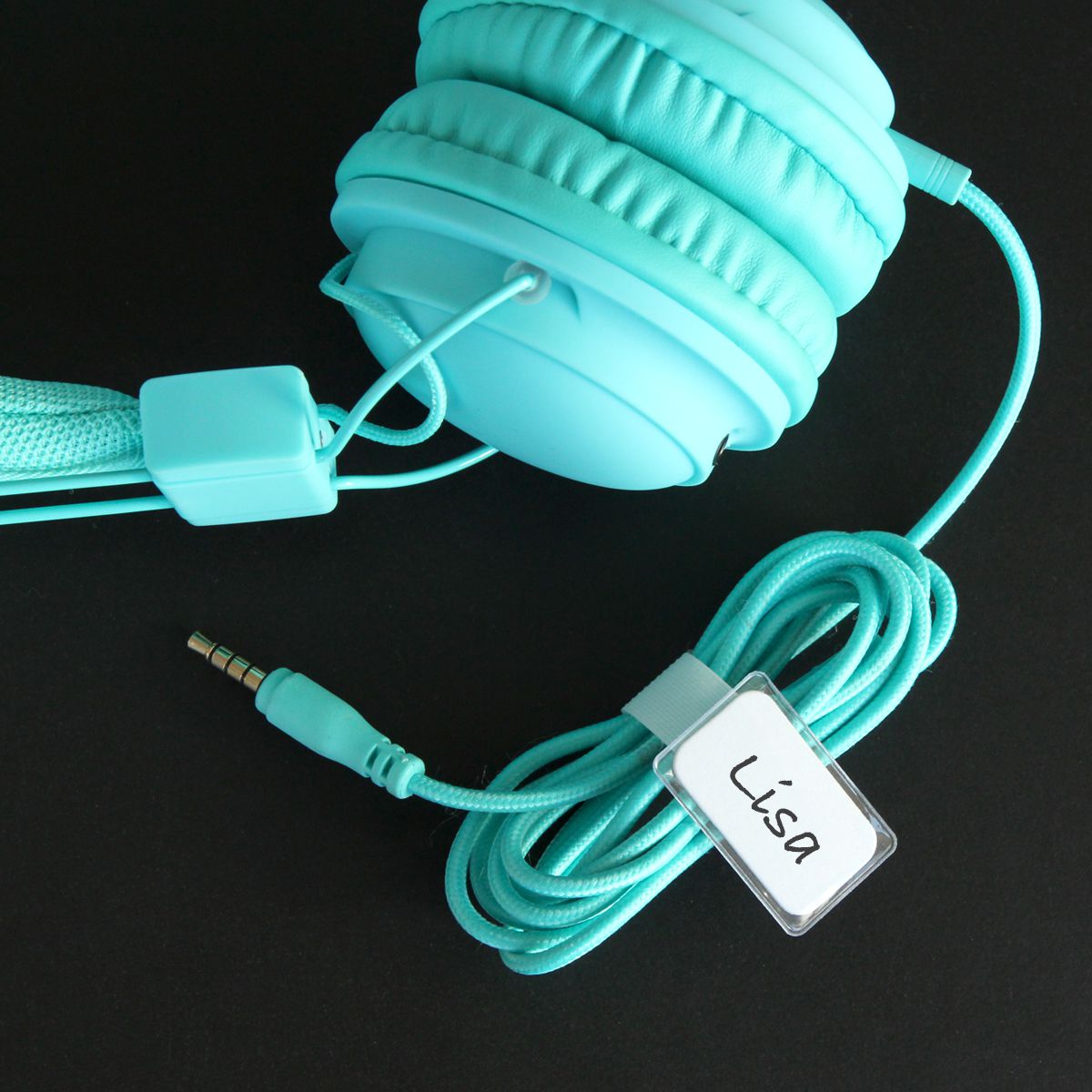 mini attache-câbles en scratch blanc avec étiquette blanc/10 pcs.