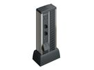 DUPLO mini columna eloxiert 2x Typ 13 1x USB A/C 2x RJ45