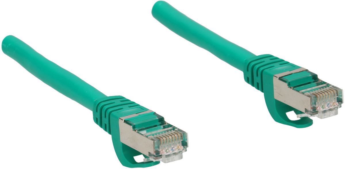 CAT6 S/FTP Netzwerkkabel 1m grün