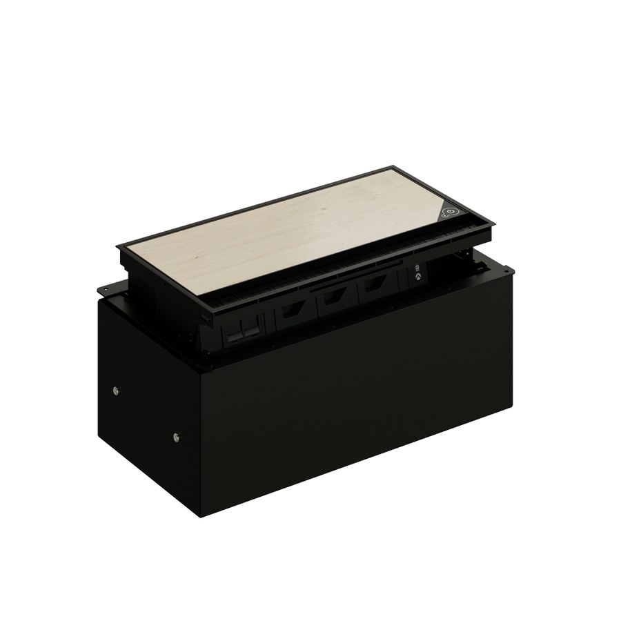 TOP bloc multiprise noir 3x type 13 2x RJ45