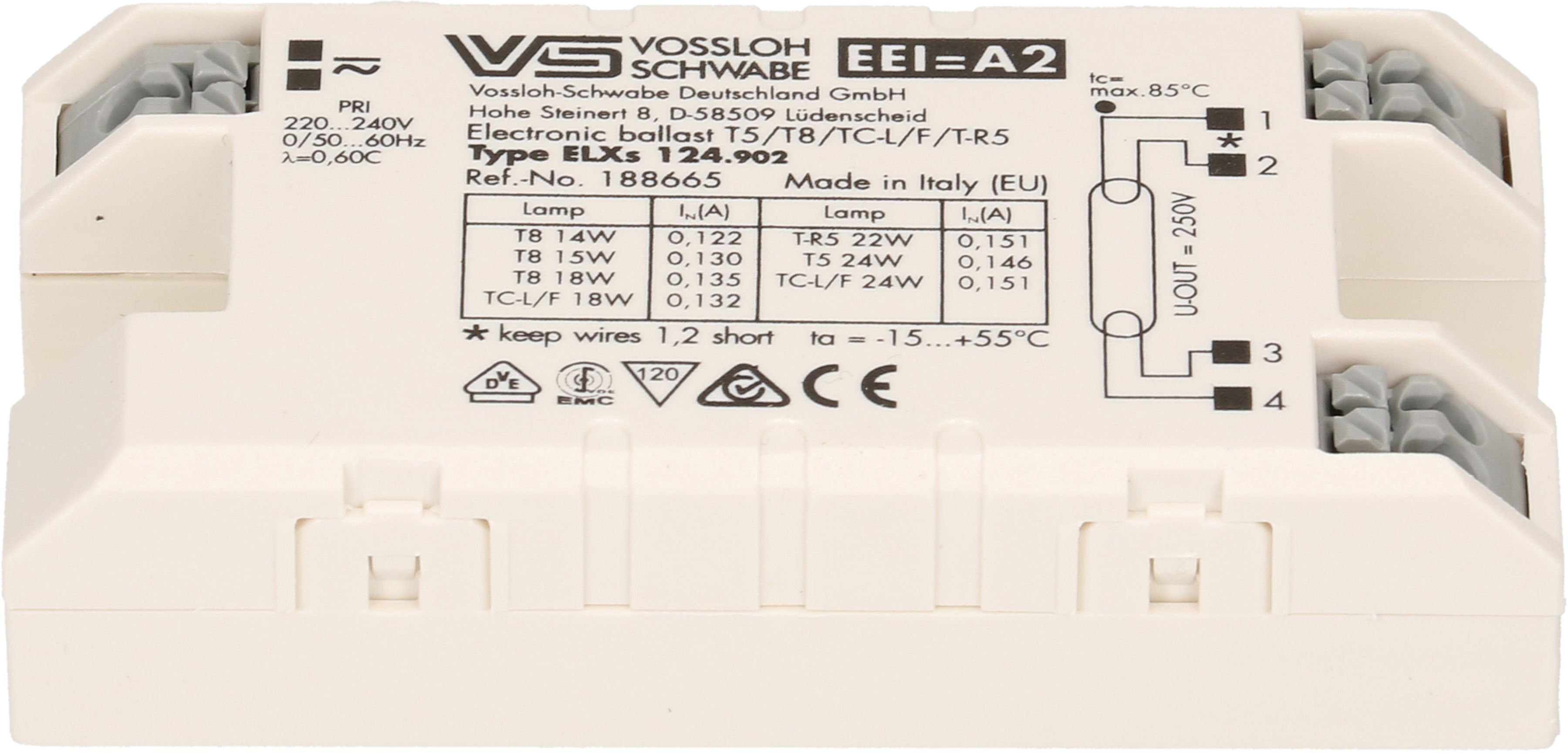 EVG ELXs124.902 mit EOL 80x18x41mm (K20)