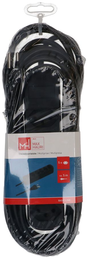 Steckdosenleiste Basic Line 5x Typ 13 schwarz 5m