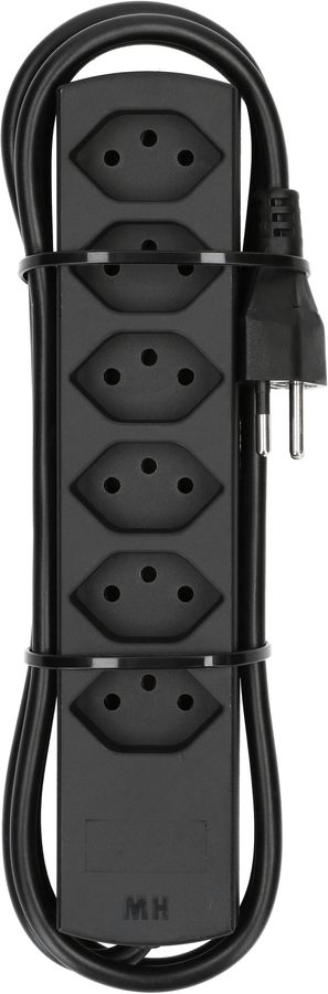 Steckdosenleiste Safety Line 6x Typ 13 schwarz Magnet 5m
